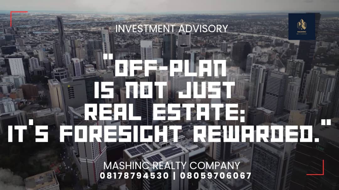 Off-plan is not just real estate; it's foresight rewarded